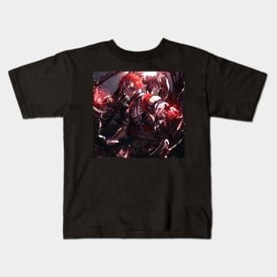 Bloody Demon Akaza Kids T-Shirt